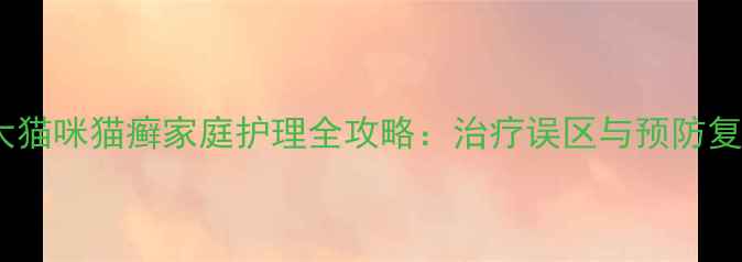 图片 两个月大猫咪猫癣家庭护理全攻略：治疗误区与预防复发指南1