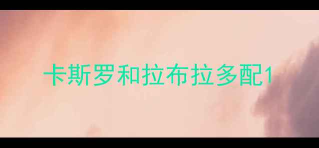 图片 卡斯罗和拉布拉多配1