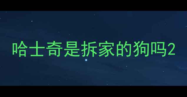 图片 哈士奇是拆家的狗吗2