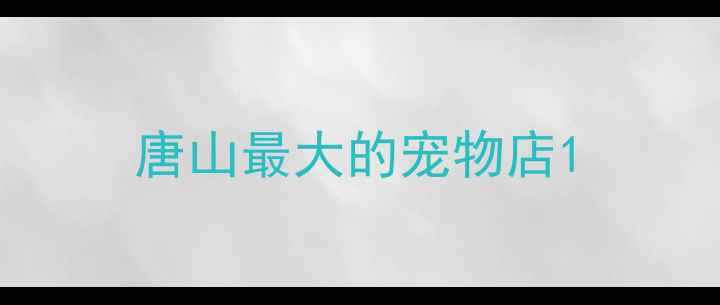 图片 唐山最大的宠物店1
