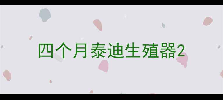 图片 四个月泰迪生殖器2