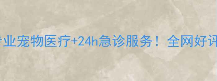 图片 天津米亚宠物医院：专业宠物医疗+24h急诊服务！全网好评的宠物健康守护站🐾2