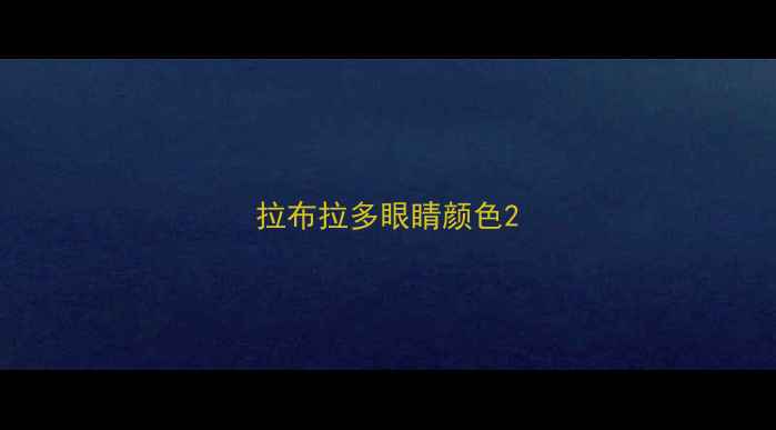图片 拉布拉多眼睛颜色2
