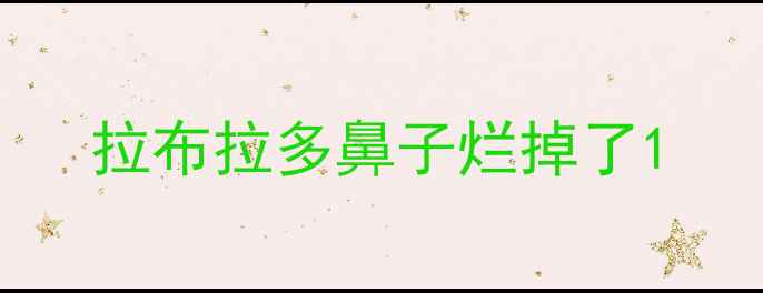 图片 拉布拉多鼻子烂掉了1