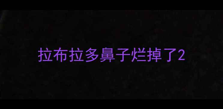 图片 拉布拉多鼻子烂掉了2