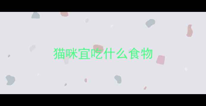 图片 猫咪宜吃什么食物