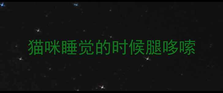 图片 猫咪睡觉的时候腿哆嗦