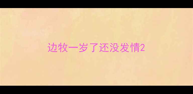 图片 边牧一岁了还没发情2