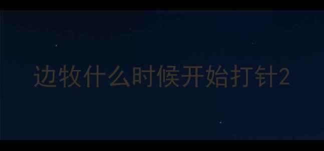 图片 边牧什么时候开始打针2