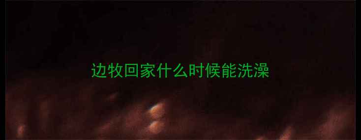 图片 边牧回家什么时候能洗澡