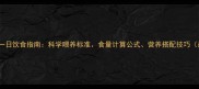 成年泰迪一日饮食指南科学喂养标准食量计算公式营养搭配技巧最新版