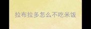 拉布拉多怎么不吃米饭