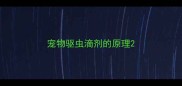 宠物驱虫滴剂的原理