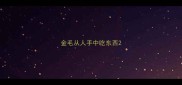 金毛从人手中吃东西