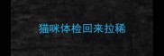 猫咪体检回来拉稀