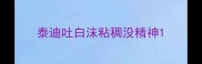 泰迪吐白沫粘稠没精神