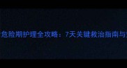 金毛犬车祸后危险期护理全攻略7天关键救治指南与宠物急救误区