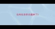 拉布拉多肝炎腹肿了