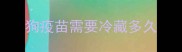 狗疫苗需要冷藏多久