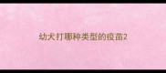 幼犬打哪种类型的疫苗