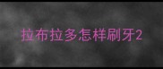 拉布拉多怎样刷牙