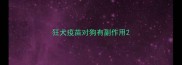 狂犬疫苗对狗有副作用
