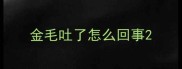 金毛吐了怎么回事
