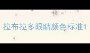 拉布拉多眼睛颜色标准
