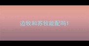 边牧和苏牧能配吗