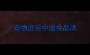 宠物疫苗中途换品牌