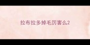 拉布拉多掉毛厉害么