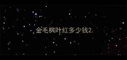 金毛枫叶红多少钱