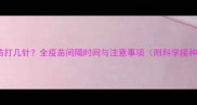 狗狗疫苗打几针全疫苗间隔时间与注意事项附科学接种指南