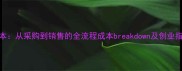 宠物店一只宠物成本从采购到销售的全流程成本breakdown及创业指南附利润分析