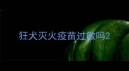 狂犬灭火疫苗过敏吗