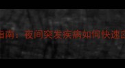 24小时宠物医院生存指南夜间突发疾病如何快速应对宠物急诊红宝书
