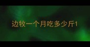 边牧一个月吃多少斤