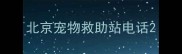 北京宠物救助站电话