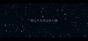 狗几个月可以生小猫