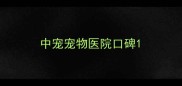 中宠宠物医院口碑
