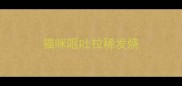 猫咪呕吐拉稀发烧