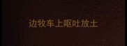 边牧车上呕吐放土