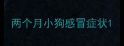 两个月小狗感冒症状