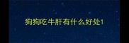 狗狗吃牛肝有什么好处