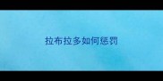 拉布拉多如何惩罚