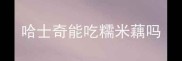 哈士奇能吃糯米藕吗