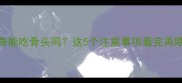 哈士奇能吃骨头吗这5个注意事项看完再喂