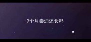 9个月泰迪还长吗