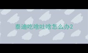 泰迪吃啥吐啥怎么办