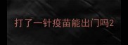 打了一针疫苗能出门吗